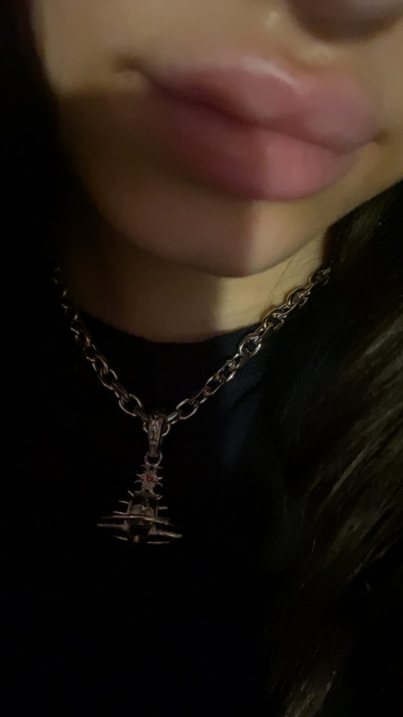 Customer photo review of ORBITUARY PENDANT