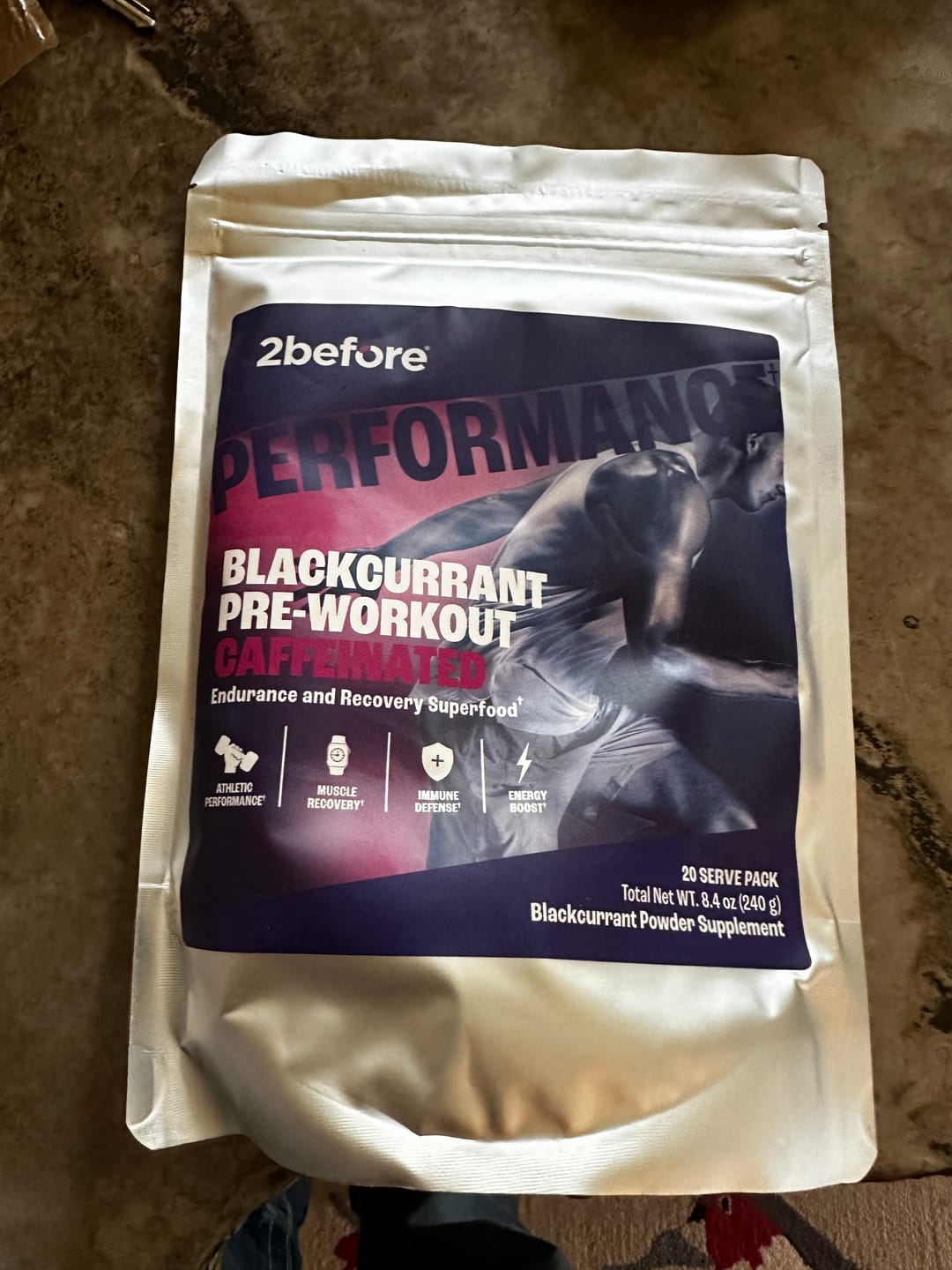 Customer photo review of Blackcurrant Pre Workout - Caffeinated