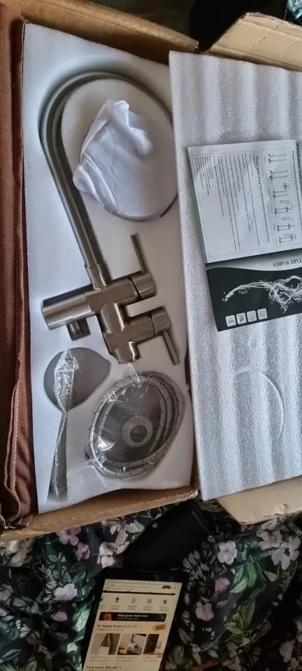 Customer photo review of Mitigeur Baignoire sur Pied Moderne