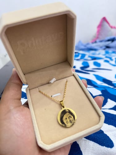 Customer photo review of Printave™ Personalized Round Necklace