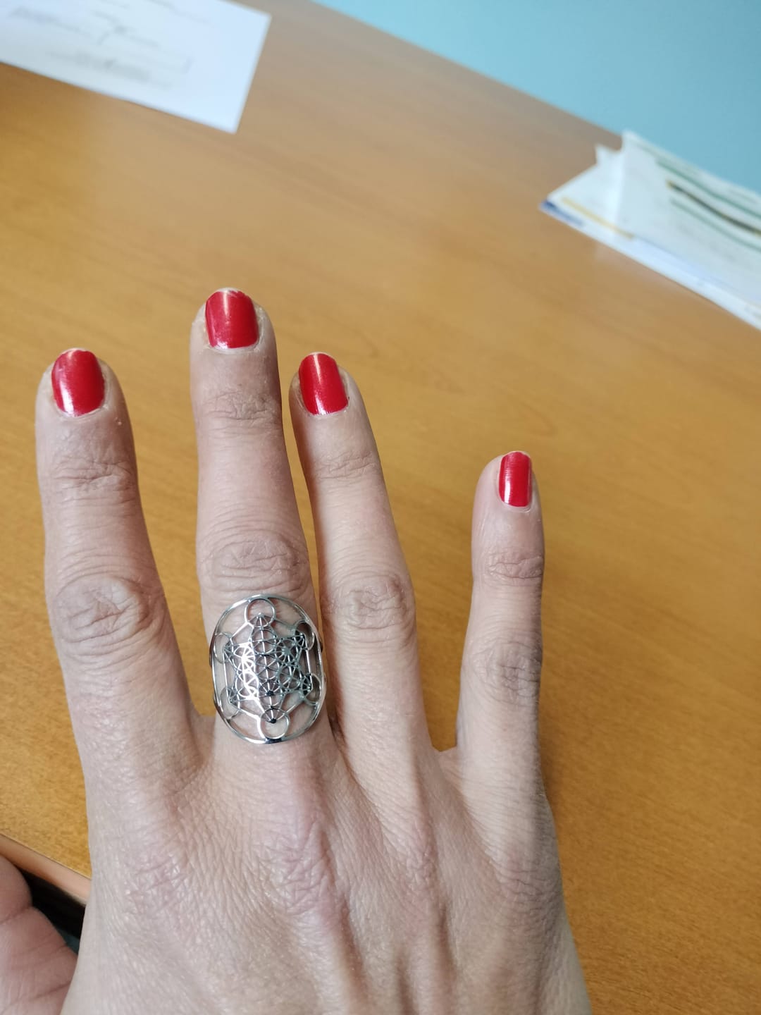 Customer photo review of Bague Ajustable Métatron