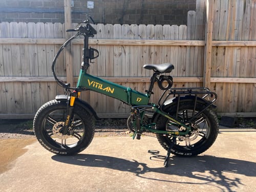 Customer photo review of I7 Pro Folding Full Suspension Electric Bike
