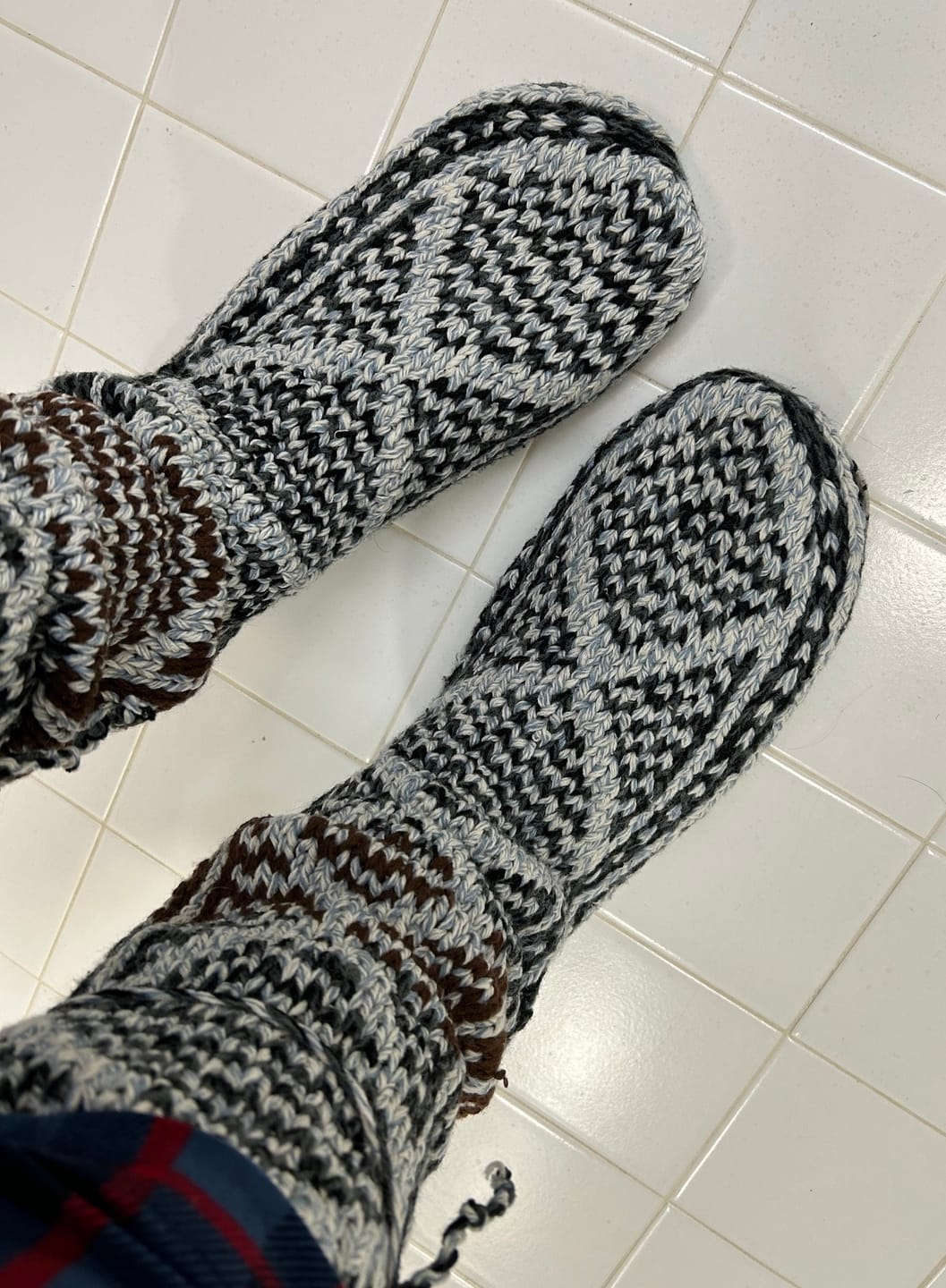 Customer photo review of Wool Mukluks Slippers