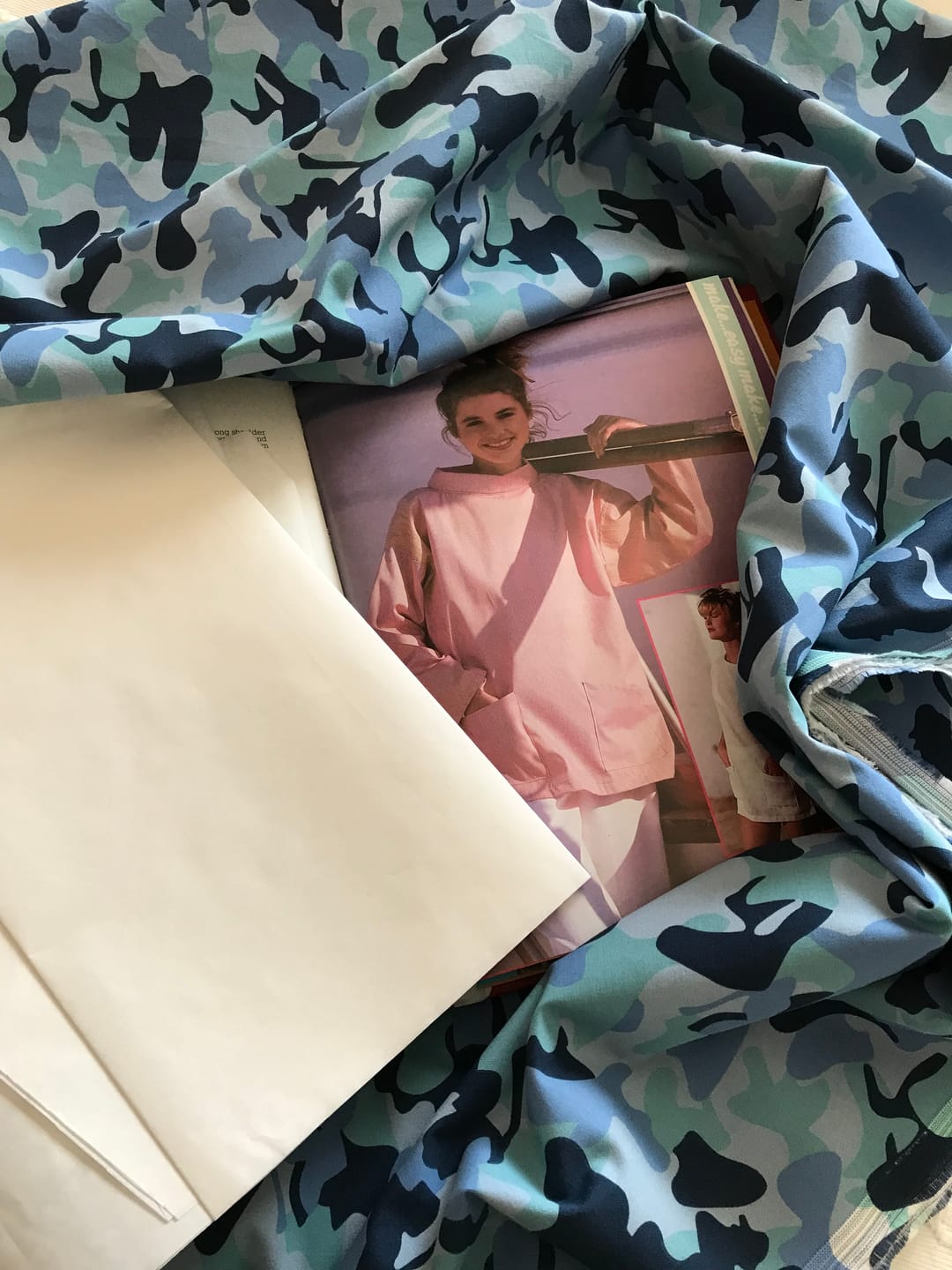 Customer photo review of Camouflage Cotton Fabric