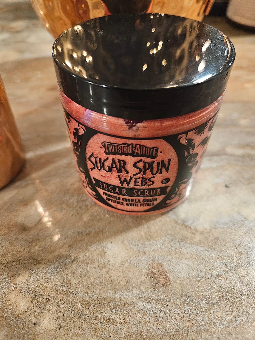 Customer photo review of Sugar Spun Webs Sugar Scrub