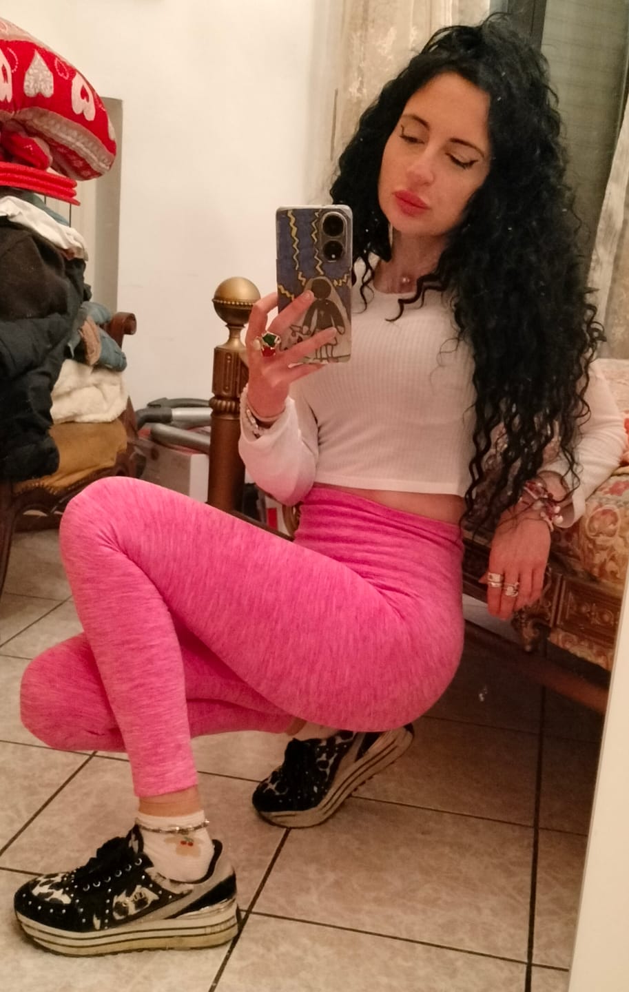 Customer photo review of Leggings Pulsar Fuxia