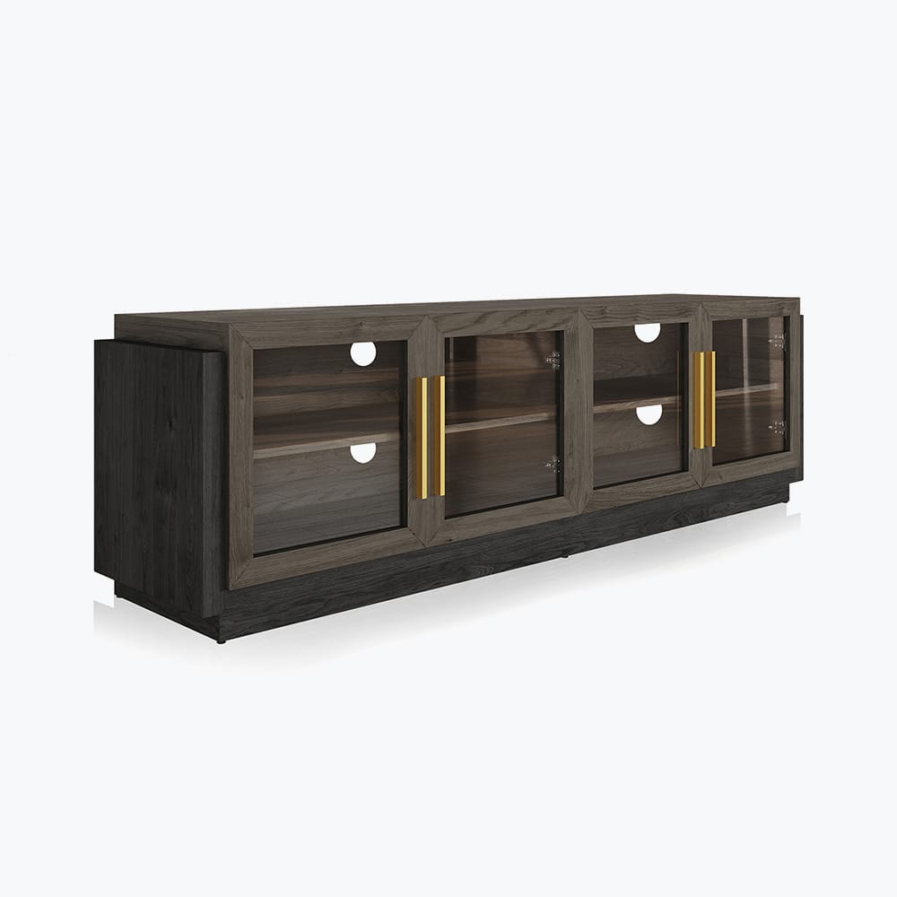 Customer photo review of Brixston 70" Modern Low Profile TV Stand