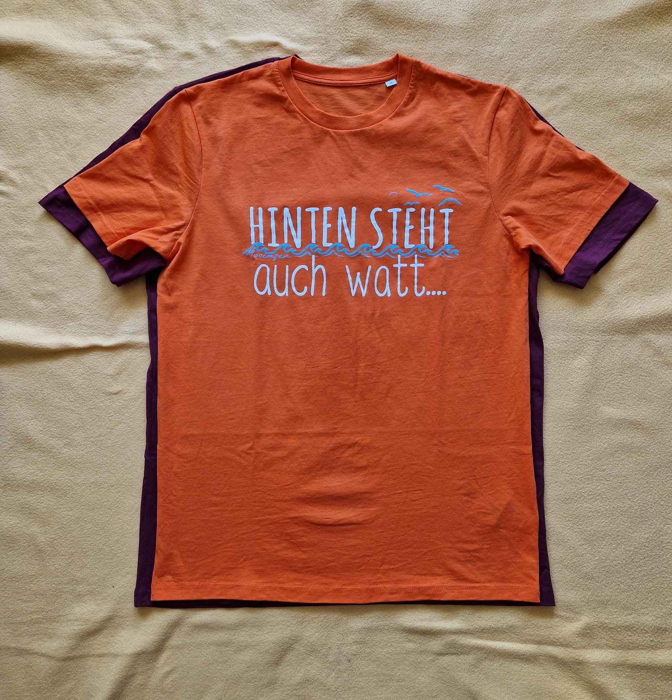 Customer photo review of Hinten steht auch watt · Herren Premium Bio T-Shirt *Lagerware*