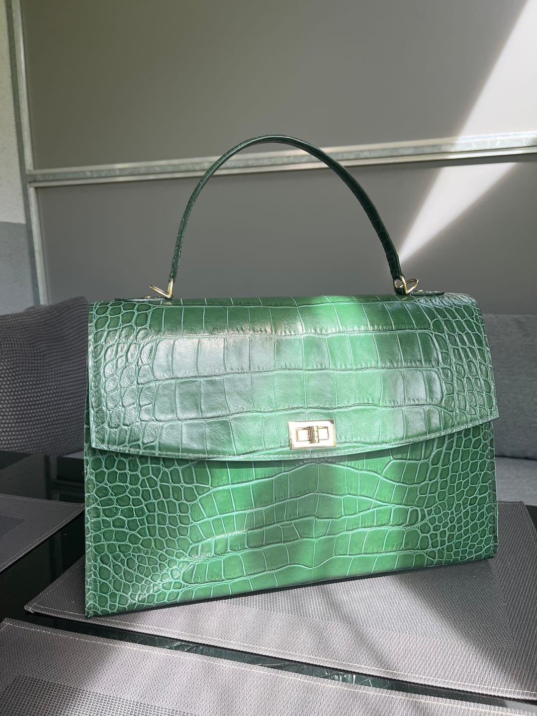 Customer photo review of DIY-Box: The Business Bag *Runde Klappe*