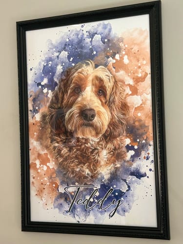Laura N. review of Your Pet as Watercolor Portrait image 1 out of 2