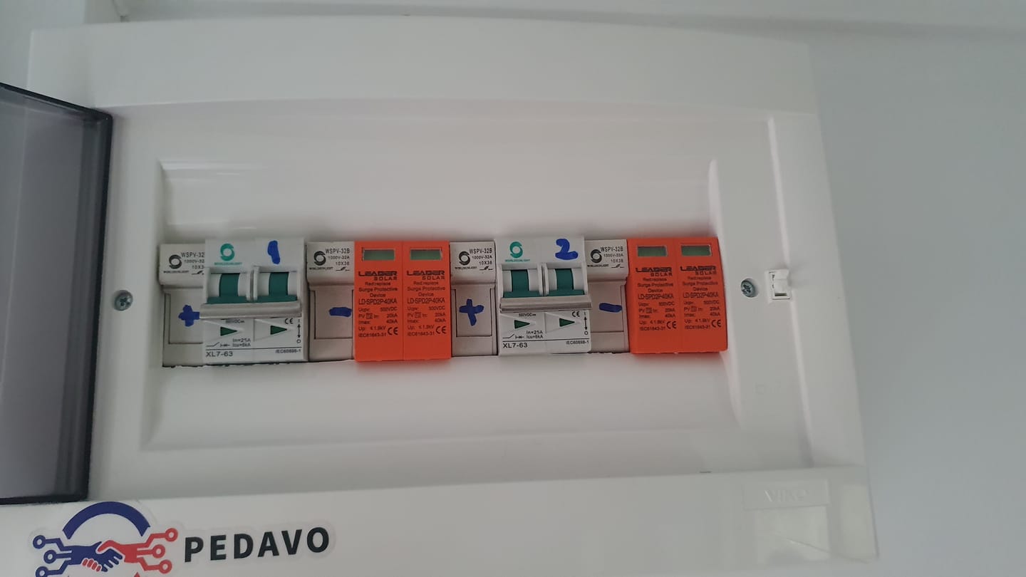 Customer photo review of Tablou sigurante pentru kiturile fotovoltaice 15A 500V cu doua stringuri