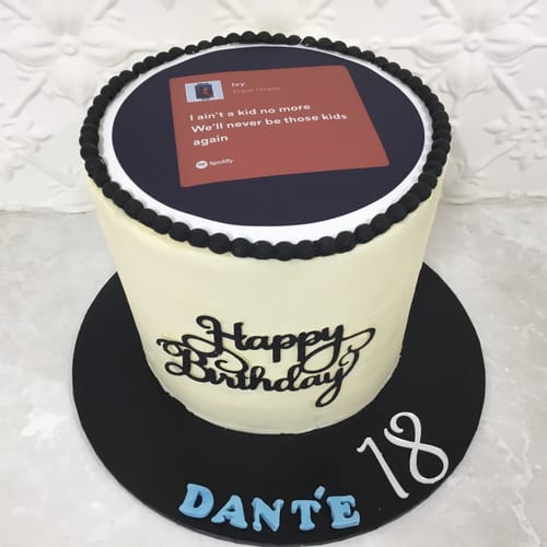 Customer photo review of 20 cm Pre-cut Circle Custom Edible Icing Image