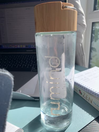 Customer photo review of Bamboo Glass Bottle - 500ml