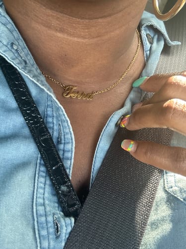 Customer photo review of Personalized Name Necklace