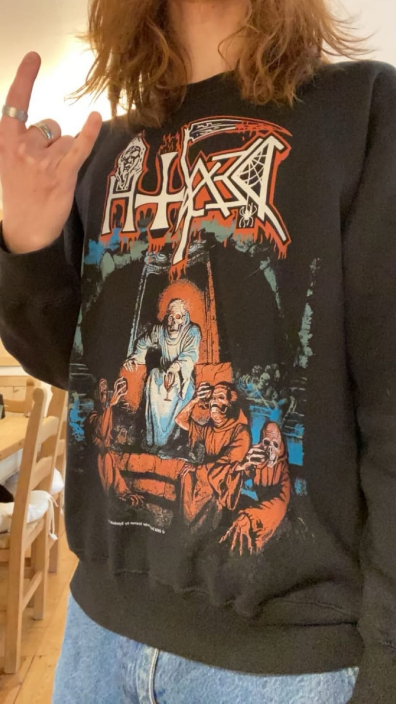 Customer photo review of Death - Scream Bloody Gore - Deluxe Crewneck