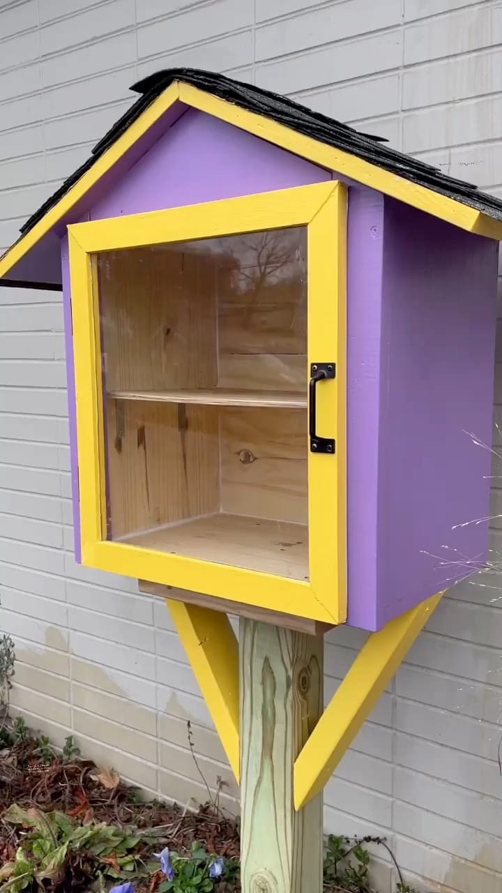 Customer photo review of Little Free Library Custom Charter Sign