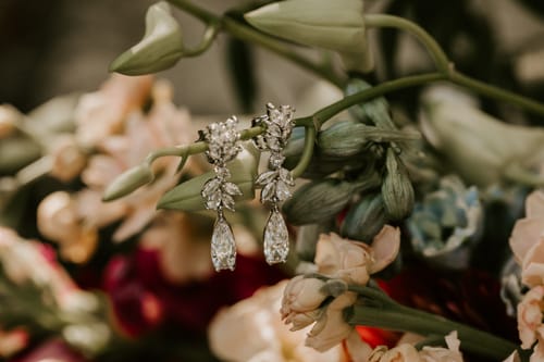 Customer photo review of Lobelia Clip On Earrings in Silver