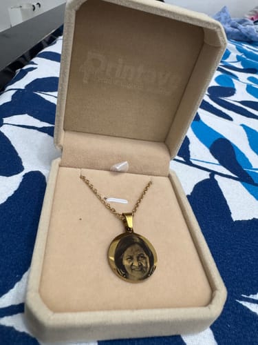 Customer photo review of Printave™ Personalized Round Necklace