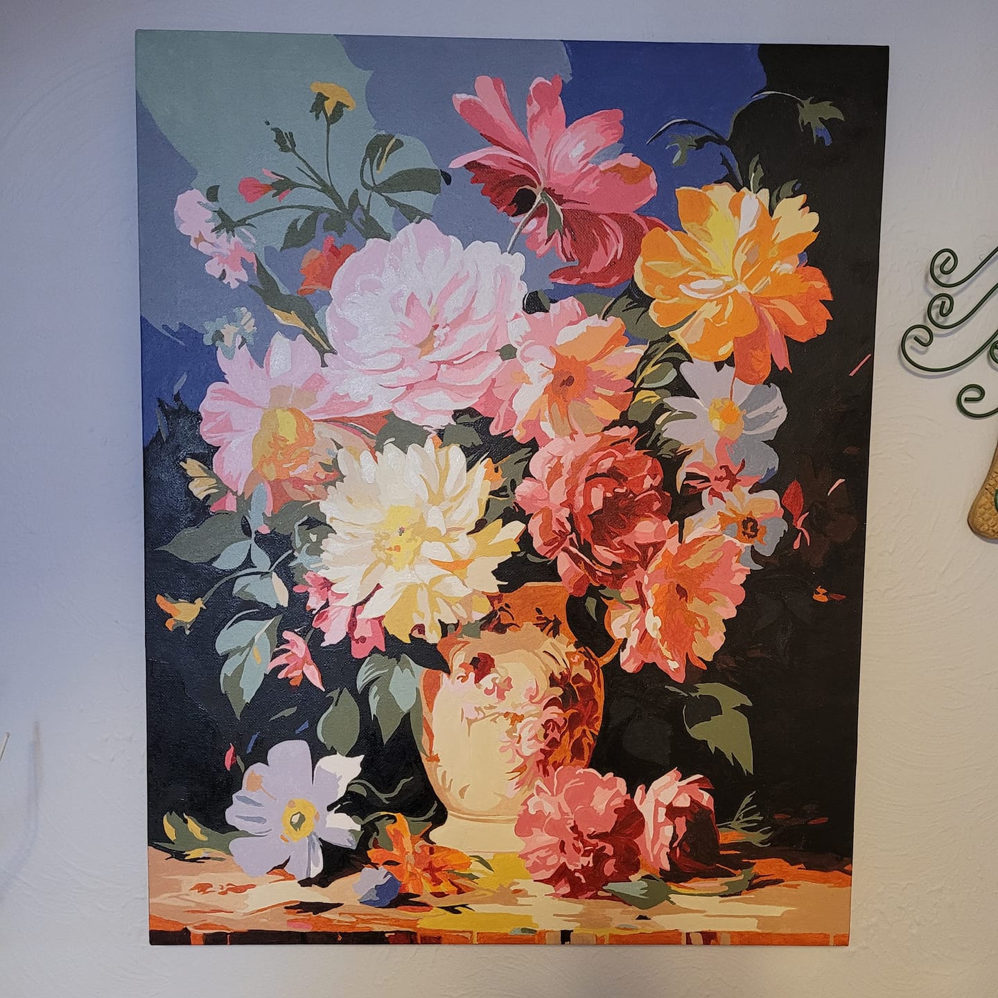 Customer photo review of Colorful Arrangement - Paint by Numbers