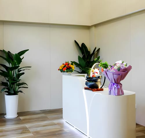 Customer photo review of Office Reception Desk