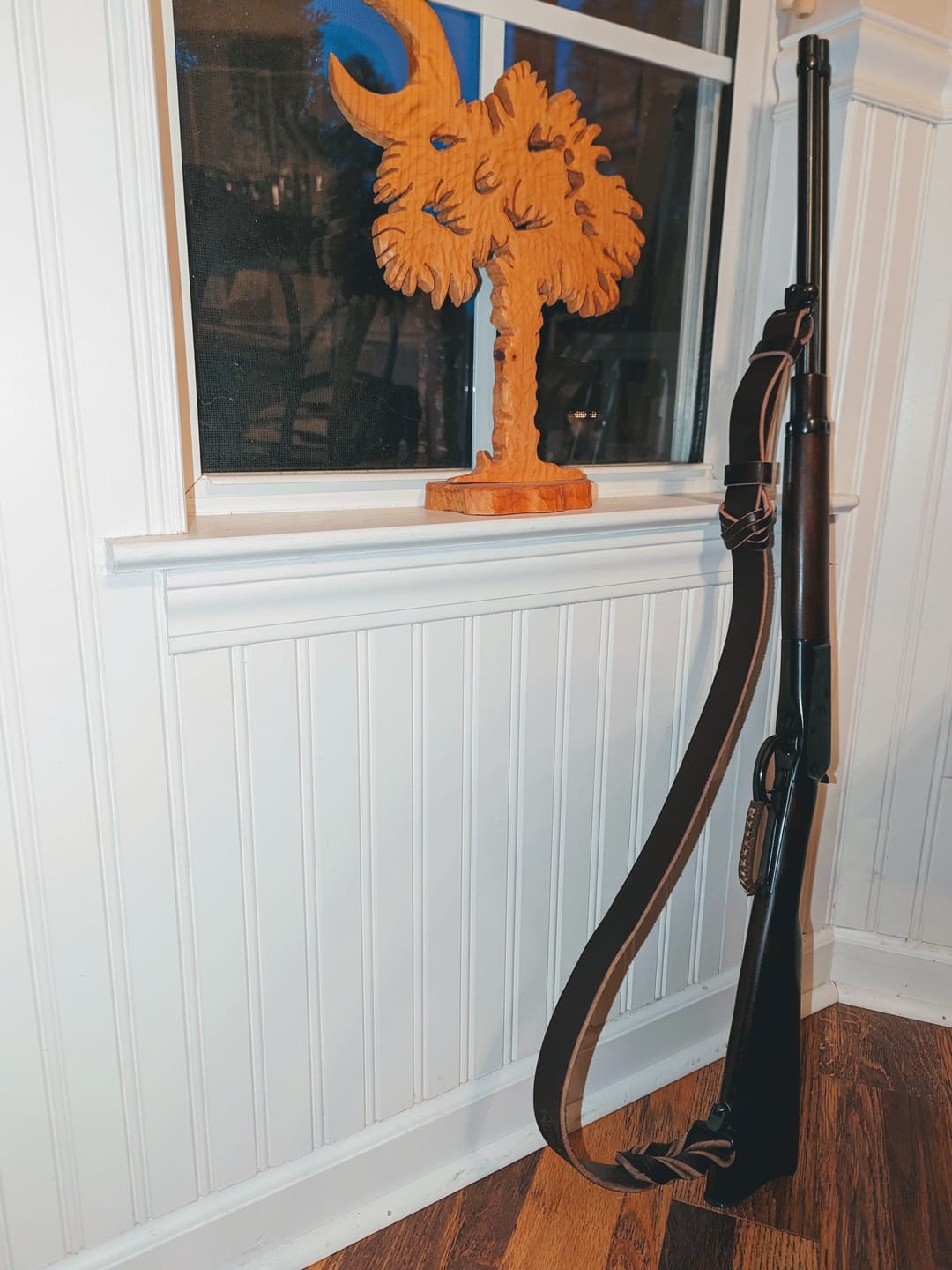 Customer photo review of SECONDS True Latigo Leather Slings w/Stapled Keepers