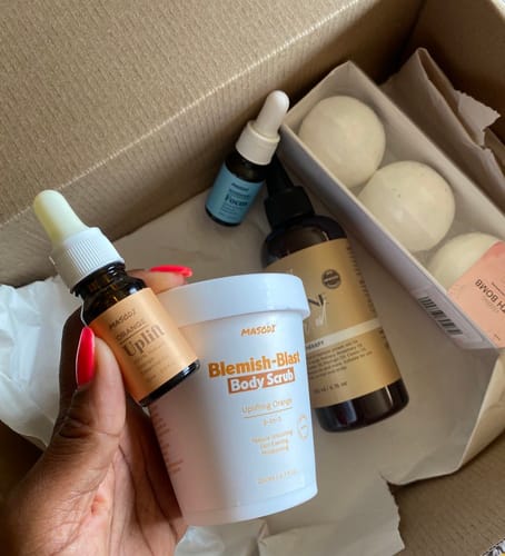 Customer photo review of Blemish-Blast Body Scrub 200ml - Uplifting Orange