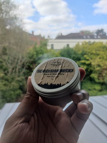 Customer photo review of Shampoo Bar for Hair Growth – Maca and Rosemary