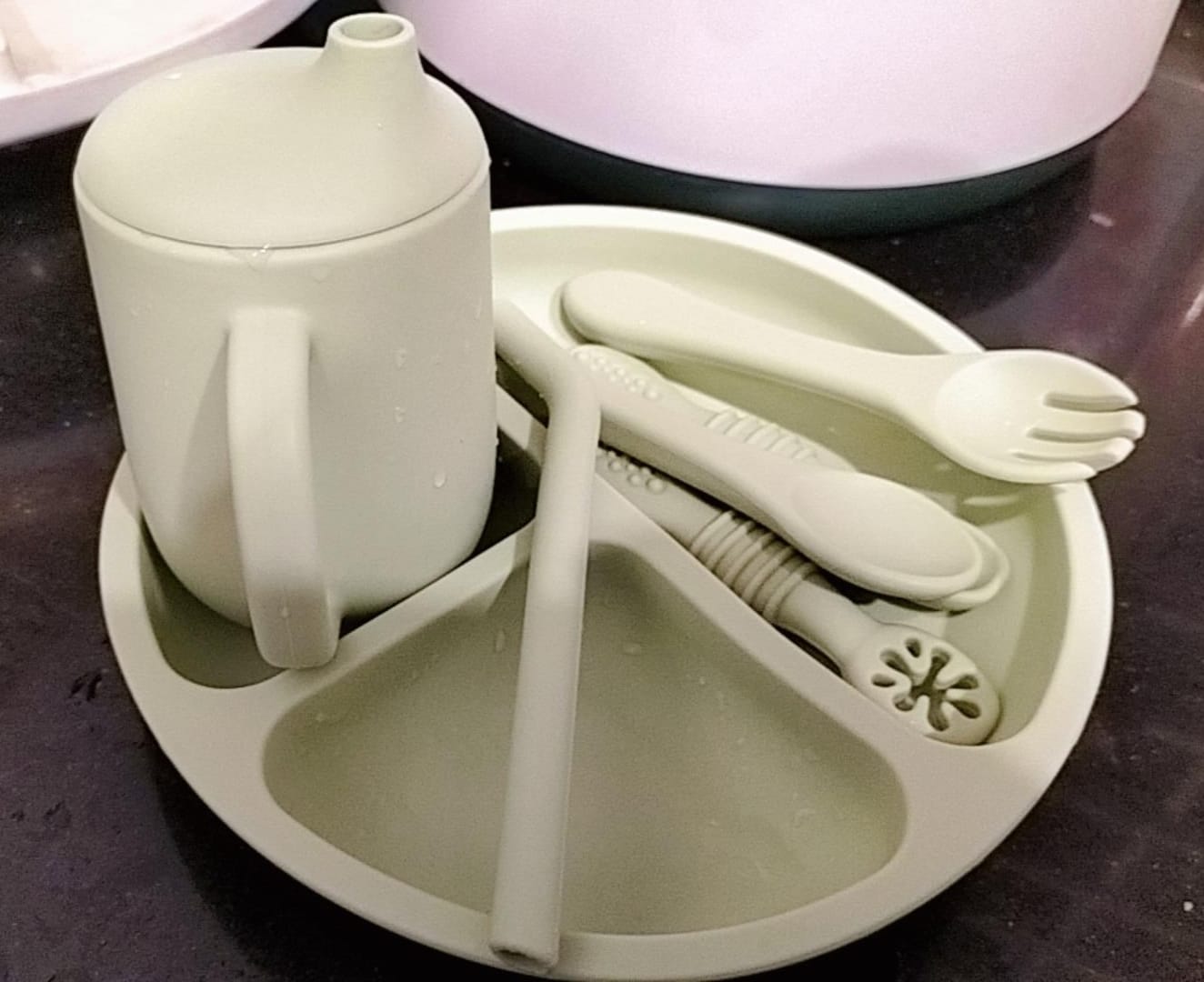 Customer photo review of Silicone Straw Cup with straw cleaner