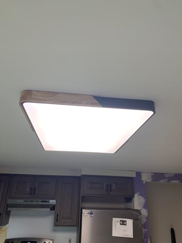 Customer photo review of Rectangle LED Flush Mount Light