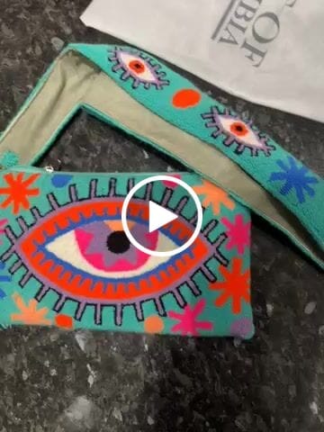 Customer video review of Joyful Blue Eye Clutch - Limited Edition