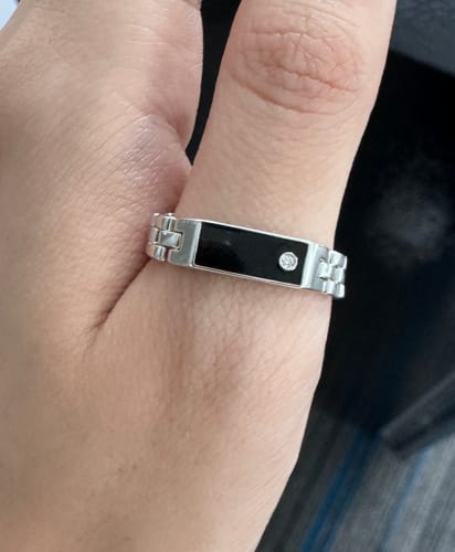 Customer photo review of Everyday Diamond Slim Chain Ring