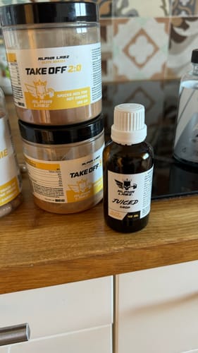 Customer photo review of Alpha Pack - Take Off & Juiced - boost tes séances à l'extrême