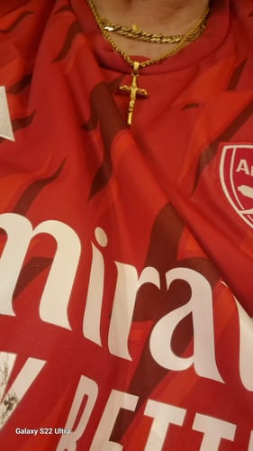 Customer photo review of Crucifix Pendant | Gold