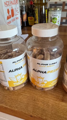 Customer photo review of Alpha Labz - Alpha Prime -Stimulateur de Testostérone pour une Croissance Musculaire Optimale