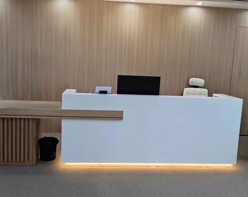 Customer photo review of Large Storage Space Entrance Reception Desk