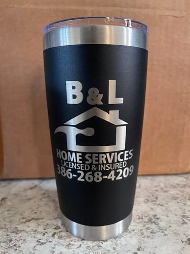 Customer photo review of (6) Custom Laser Engraved - 20oz Tumblers