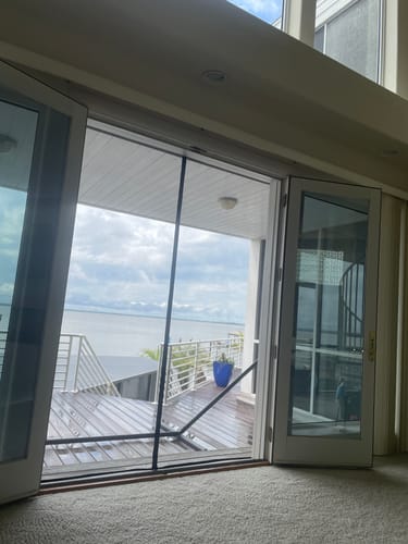 Customer photo review of 72x96 Magnetic Screen Door