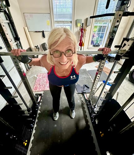 Customer photo review of Jacked Up Power Rack PLUS All-In-One Functional Trainer Cable Crossover Cage Home Gym w/ Smith Machine