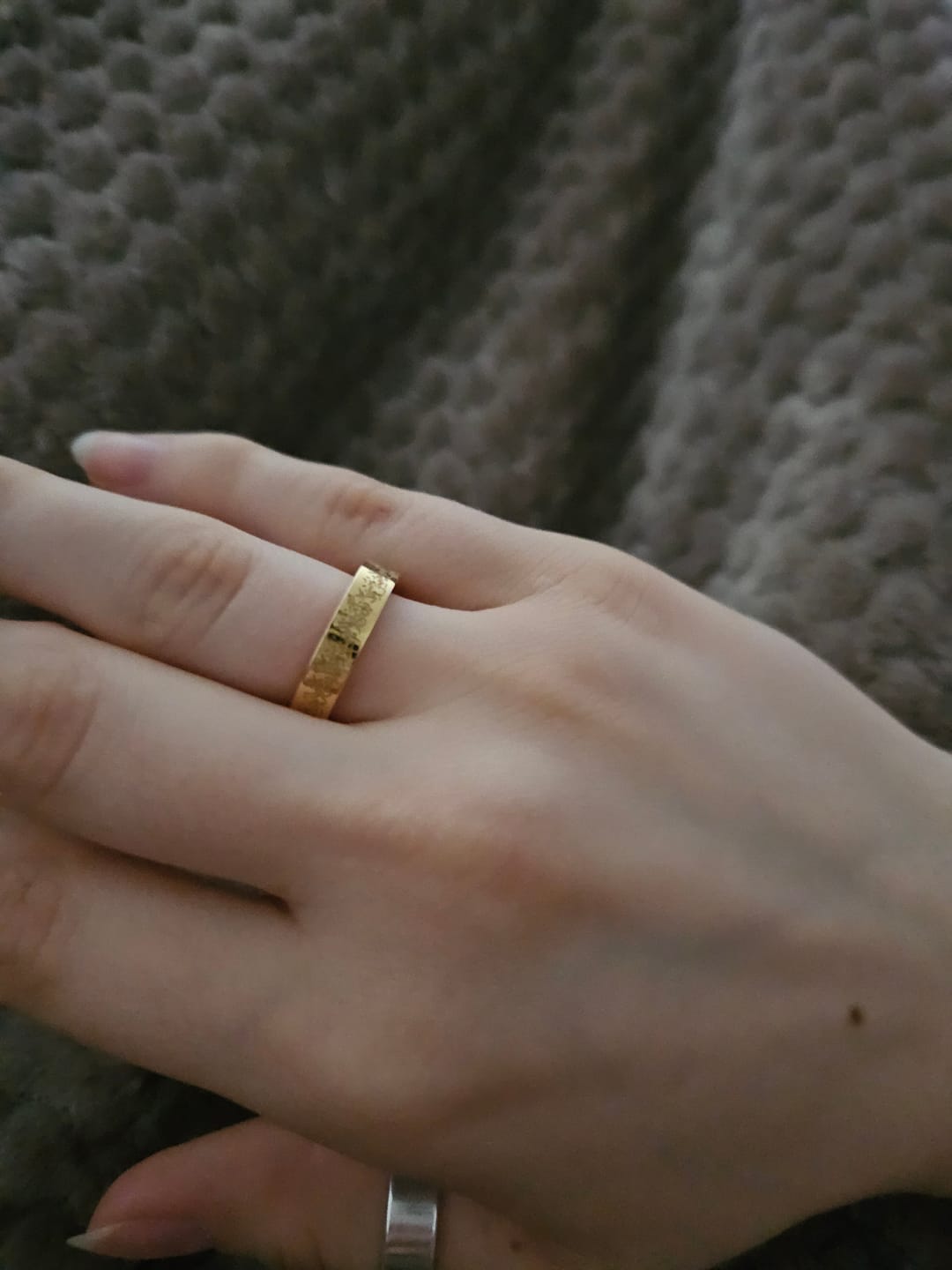 Customer photo review of "Gewiss, mit der Erschwernis, kommt die Erleichterung" Ring