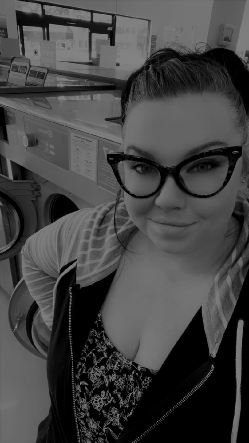 Customer photo review of Varsity Black Full Zip Woman's Hoodie