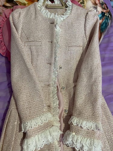 Customer photo review of [UNOSA]Scattered Galaxy Pleated Long Jacket