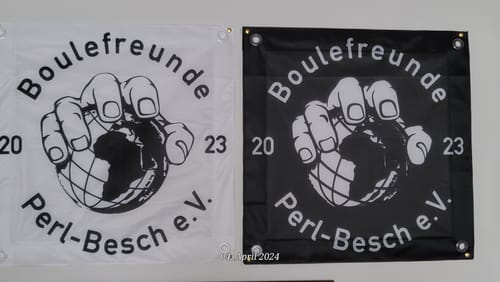 Customer photo review of Fahne inkl. Druck