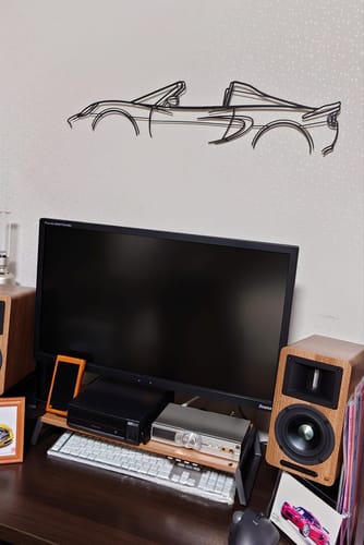 Customer photo review of Your Custom Car Silhouette Metal Wall Art