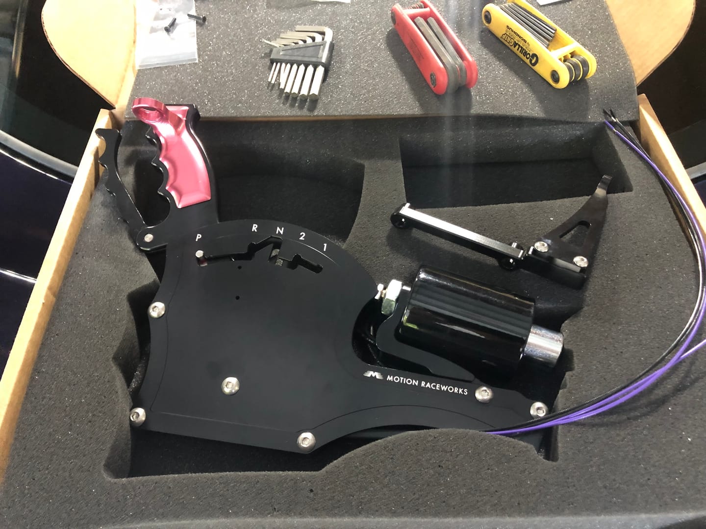 Customer photo review of Electric Shift Powerglide Operator Series Billet Shifter Rear Exit