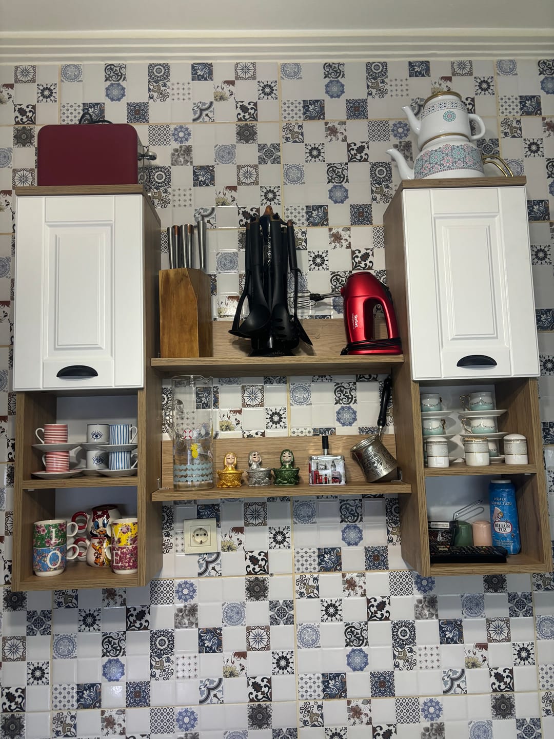 Customer photo review of Rani E16 Dekoratif 2 li Duvar Rafı Sepet Ceviz