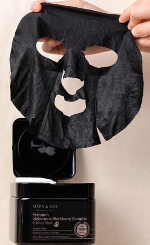 Customer photo review of Premium Idebenon Blackberry Complex Ampoule Mask