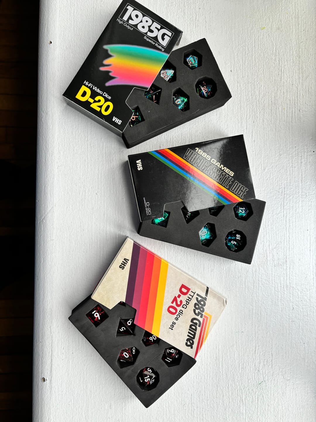 Customer photo review of VHS Dice: Ruby Red