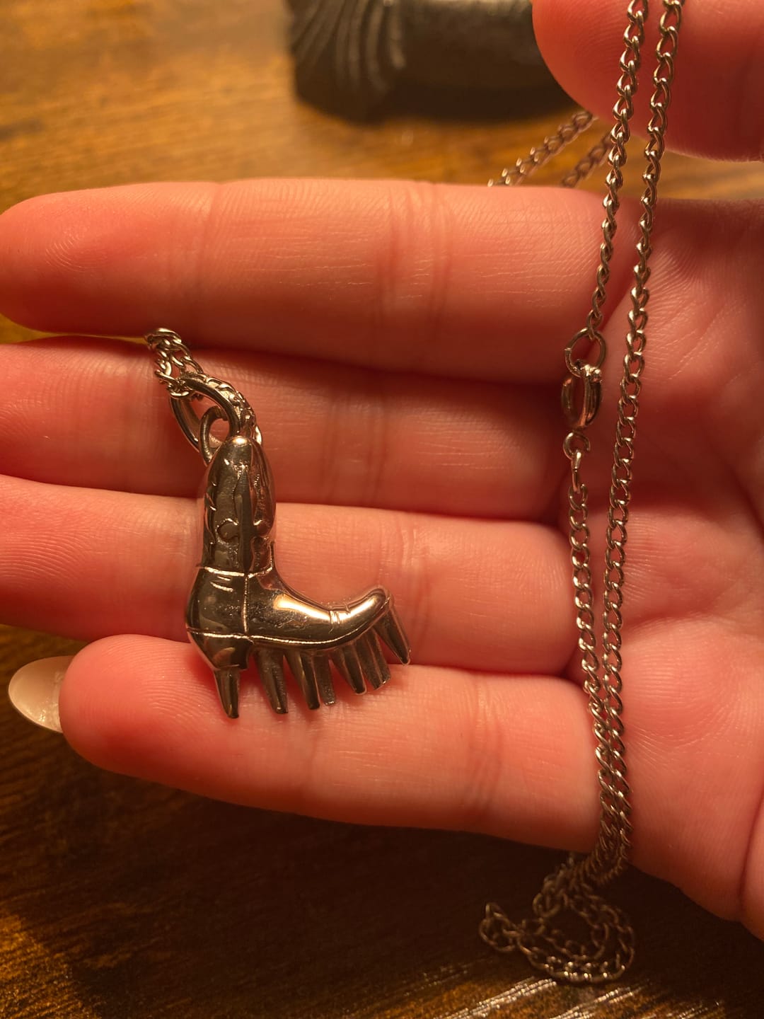 Customer photo review of SPIKE BOOT PENDANT