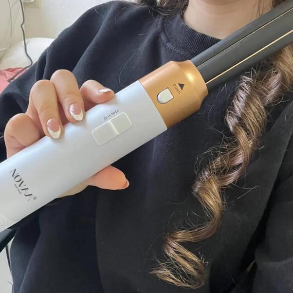 Customer photo review of Brosse Sèche-Cheveux Ionique Blanc | Novaa® Hair Dryer Multistyler 5-en-1