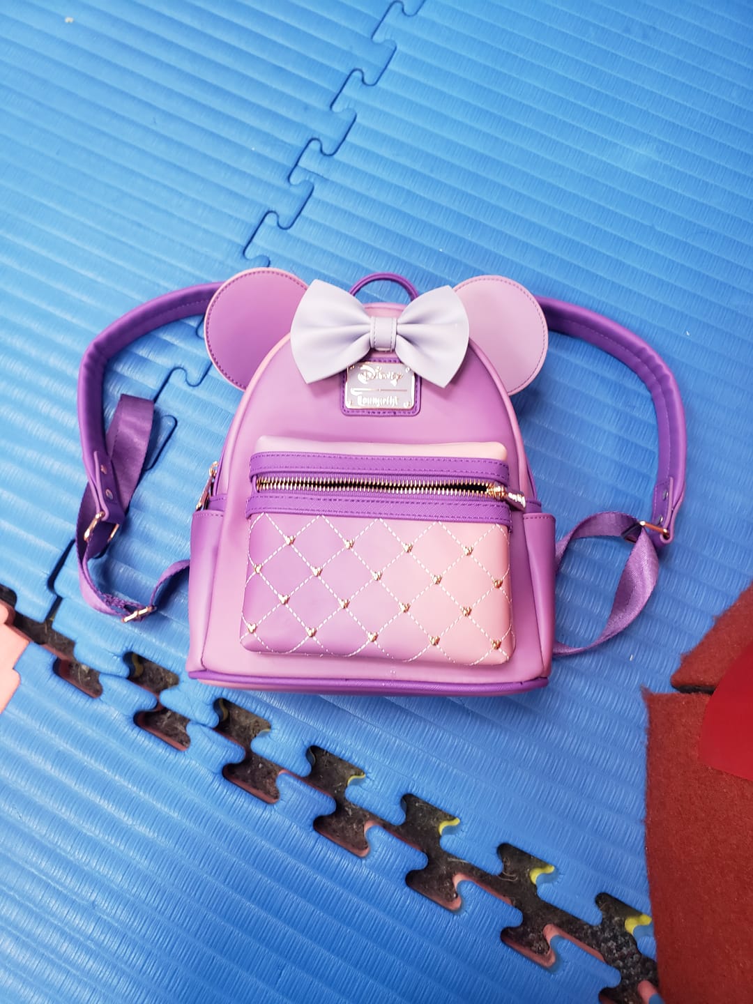 Customer photo review of 707 Street Exclusive - Loungefly Disney The Minnie Mouse Classic Series Mini Backpack - Lavender Haze